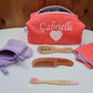 Créez Votre Trousse de Toilette Personnalisée | Peigne Brosse Lingettes inclus | Fille