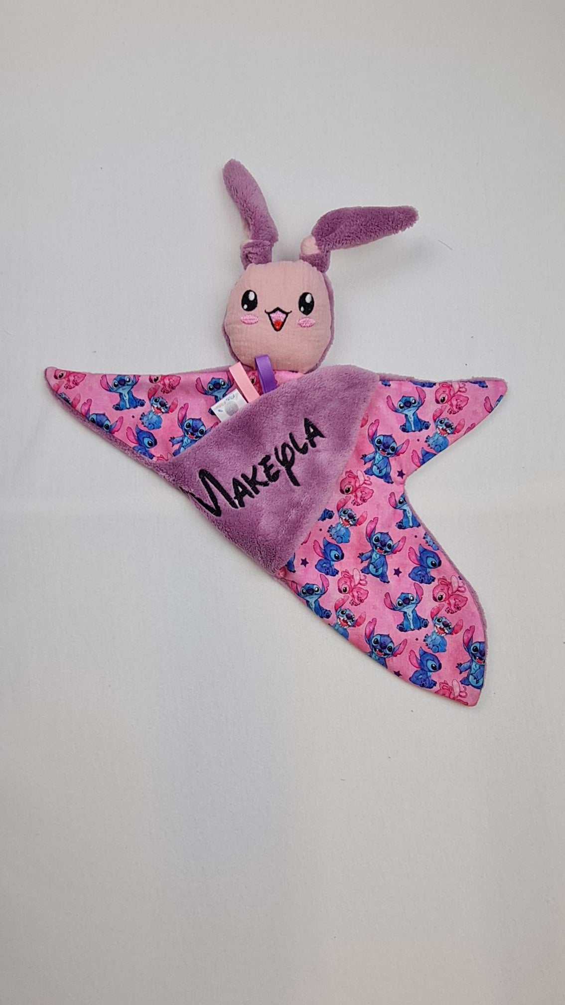 Créez Votre Doudou Lapin Câlin | Fille | Avec prénom brodé