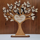 Arbre Familial en Bois 27cm sur Pied | Membres de la famille gravés