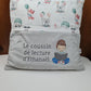 Créez Votre Coussin de Lecture Avec Prénom Brodé | 45cm x 45cm | Garçon