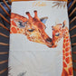 Couverture Plaid Bébé | Girafes | 70cm x 95cm | A Personnaliser