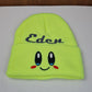Bonnet Smile Jaune Personnalisé Avec Prénom | Taille Unique