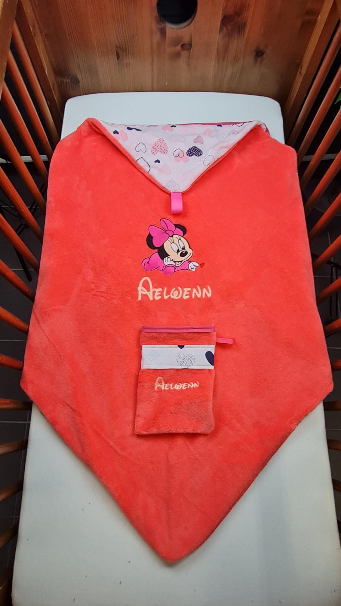 Créez Votre Cape de Bain Eponge Personnalisée | Thème Fille | 85cm x 85cm