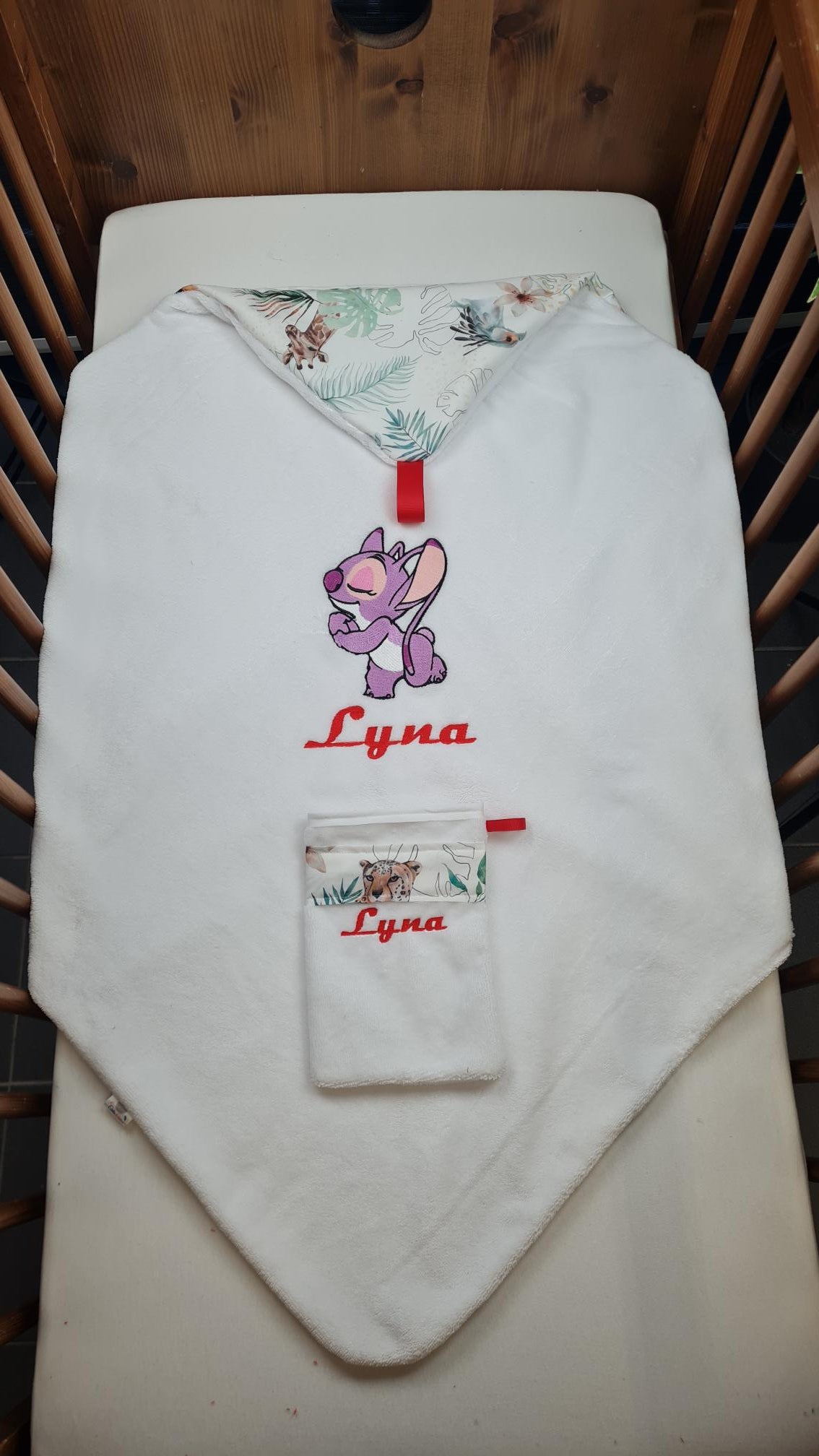 Créez Votre Cape de bain bébé personnalisée | Fille | 85cm x 85cm