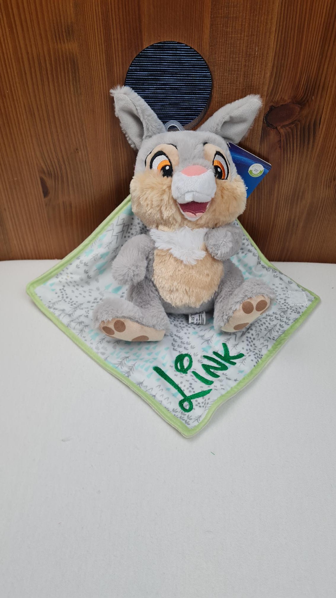Doudou Peluche PanPan 25cm avec Mouchoir Personnalisé | Nicotoy