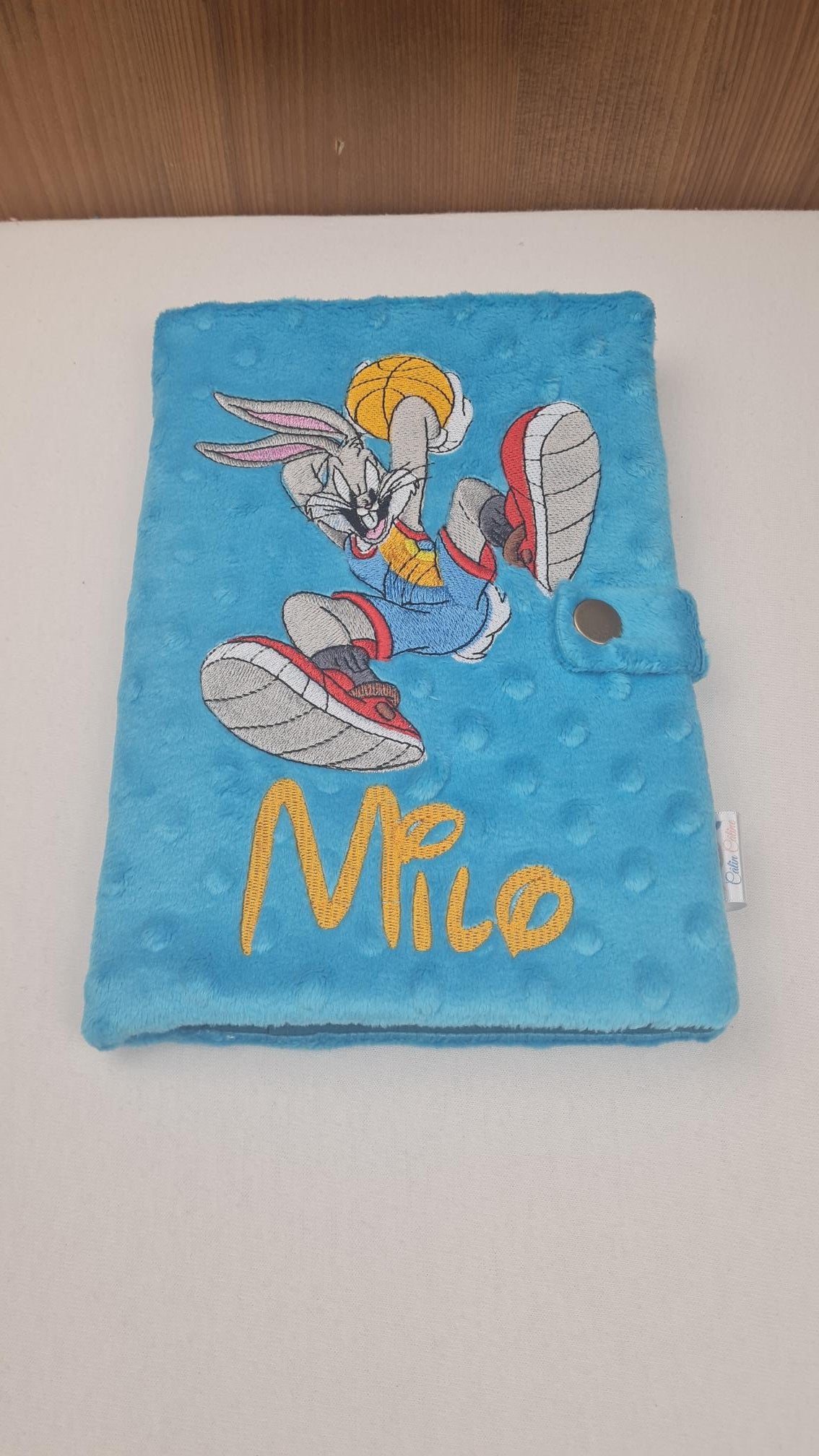 Créez Votre Protège Carnet -Minky- 23x18cm | Premium | Garçon - Calincaline.be