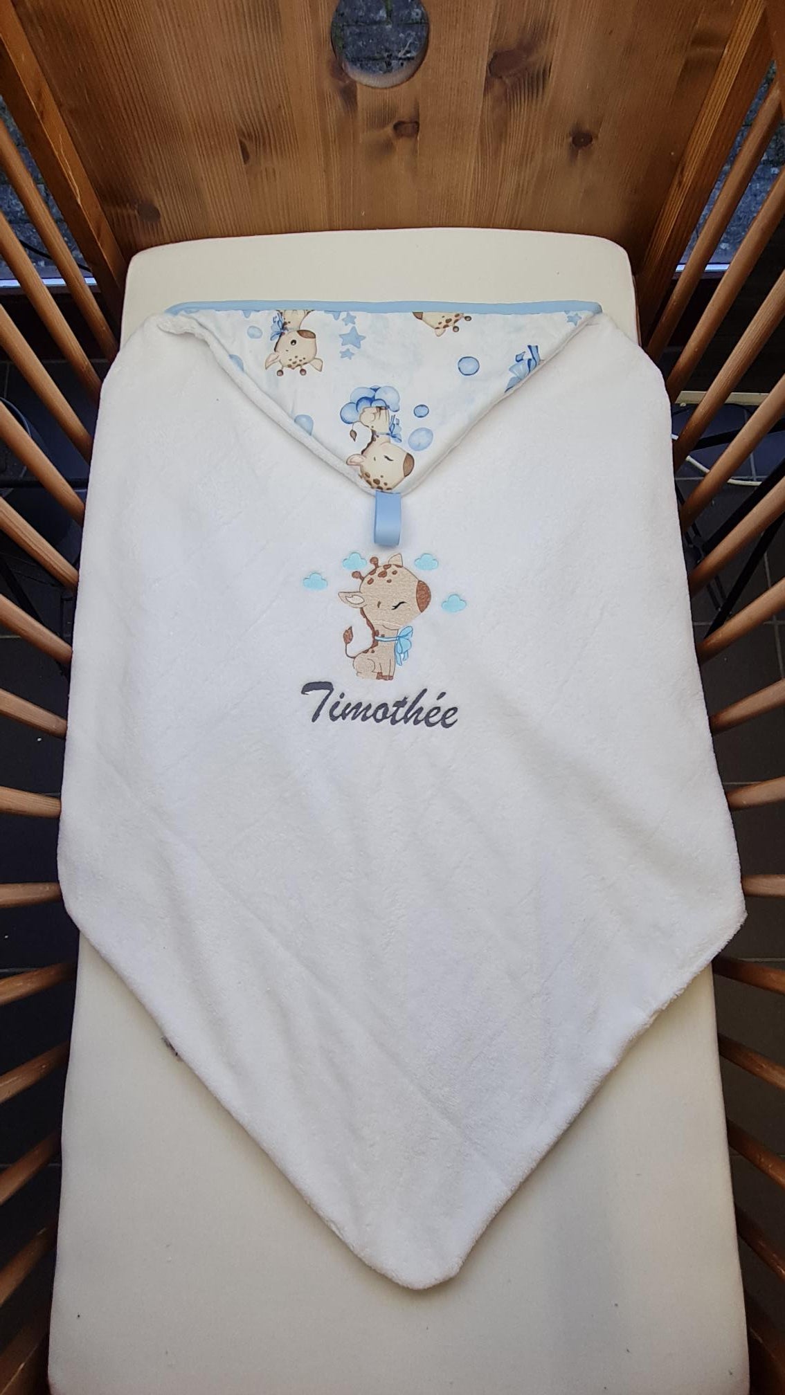 Créez Votre Cape de bain bébé personnalisée | Garçon | 85cm x 85cm