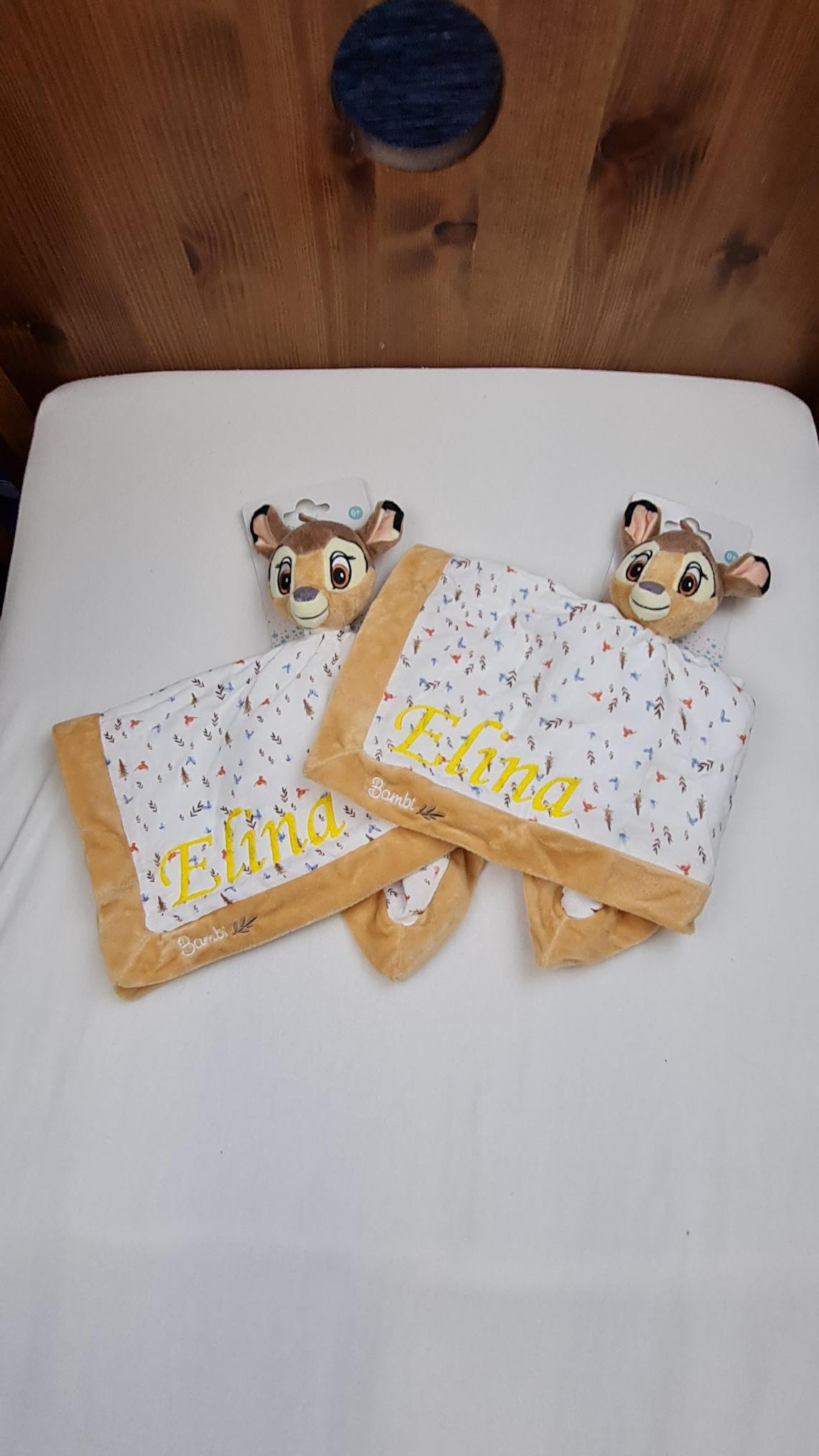 Doudou Mouchoir Disney Bambi Brun Personnalisé | 40cm