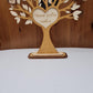 Arbre Familial en Bois 27cm sur Pied | Membres de la famille gravés
