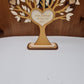 Arbre Familial en Bois 27cm sur Pied | Membres de la famille gravés