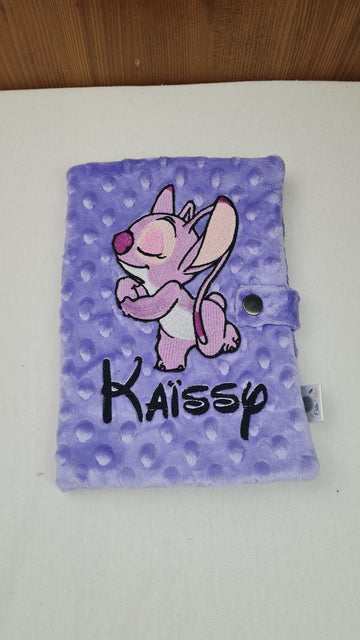 Créez Votre Protège Carnet -Minky- 23x18cm | Premium | Fille