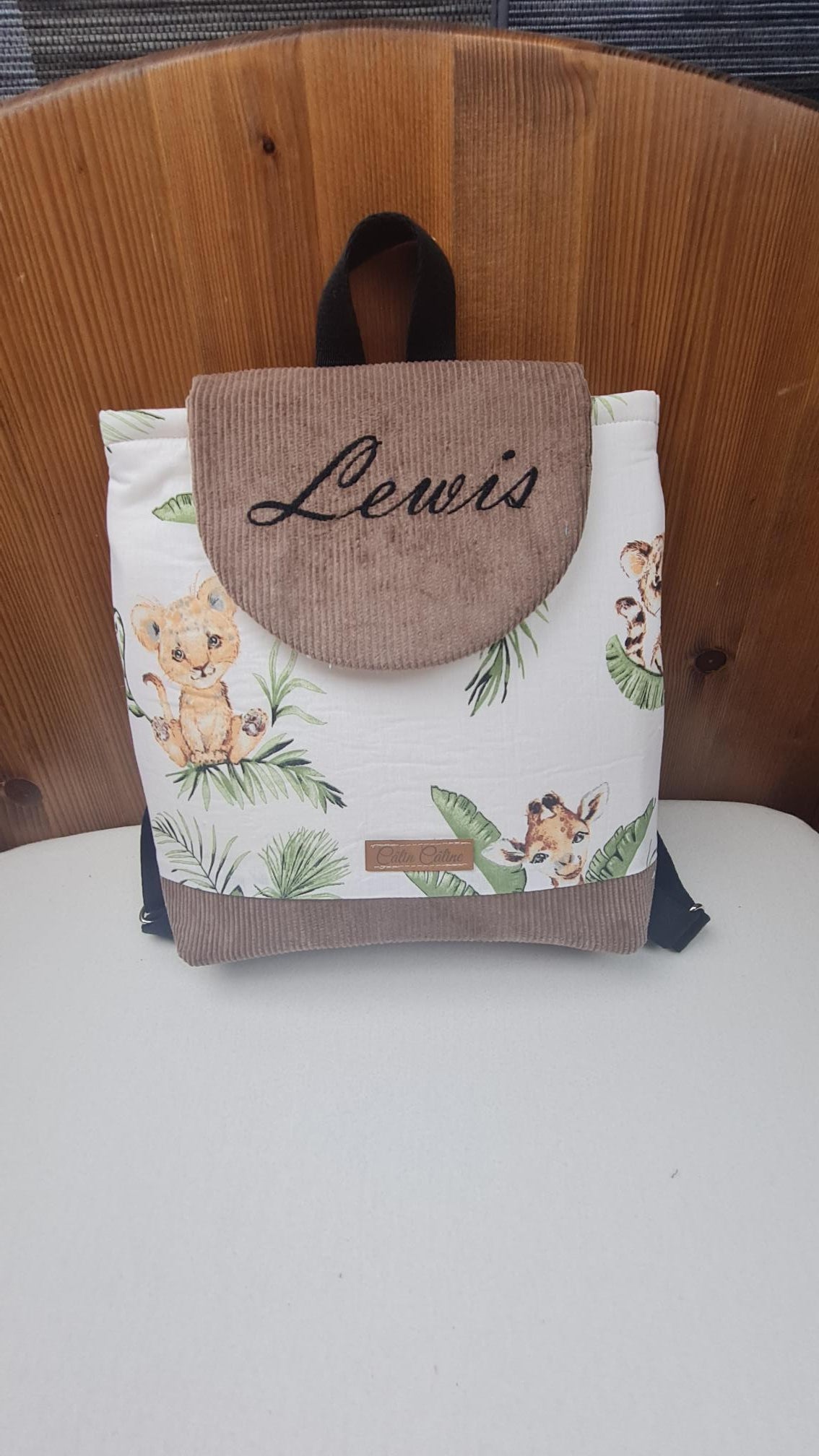 Créez Votre Sac à dos bébé -Vuli- Personnalisé | 0-3 ans Garçon | 28x23 cm