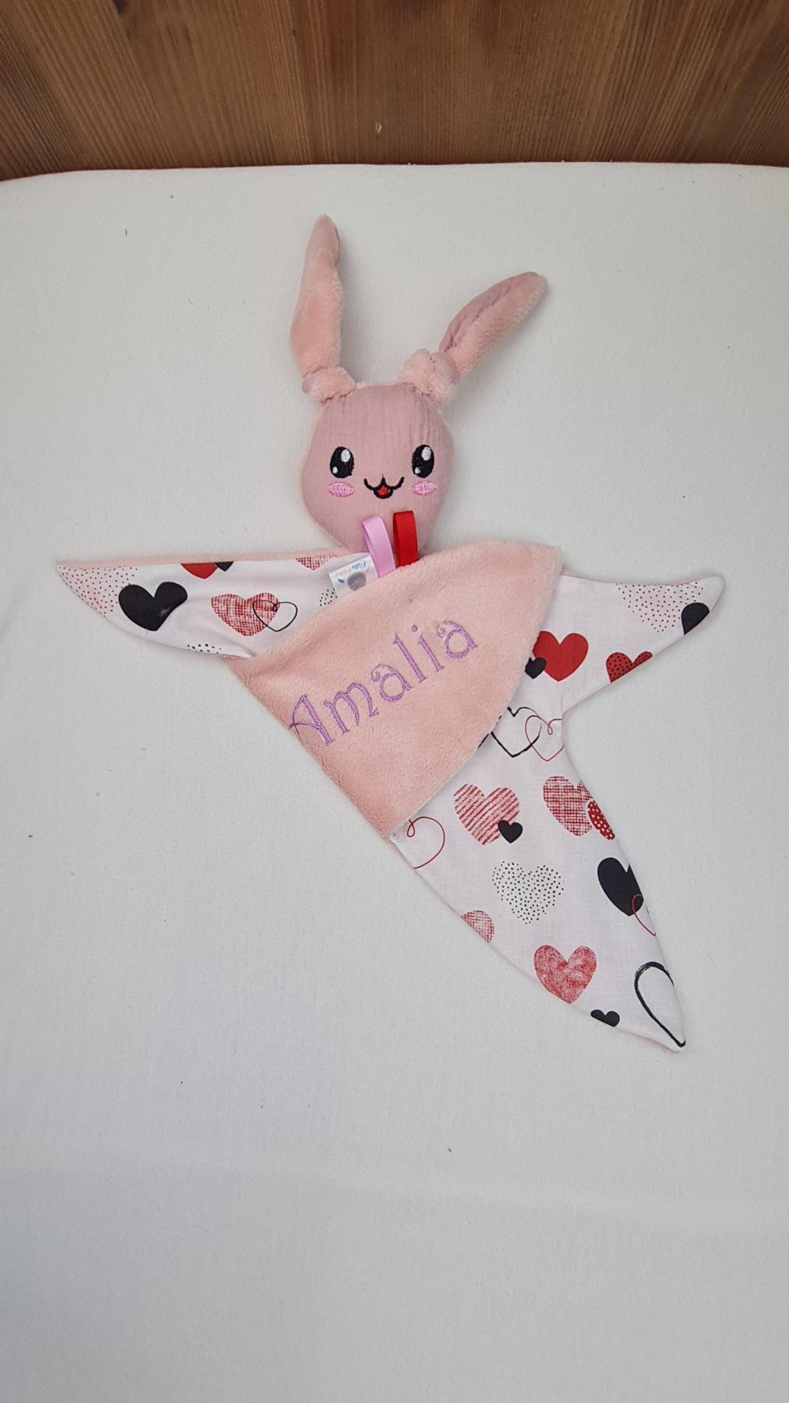Créez Votre Doudou Lapin Câlin | Fille | Avec prénom brodé