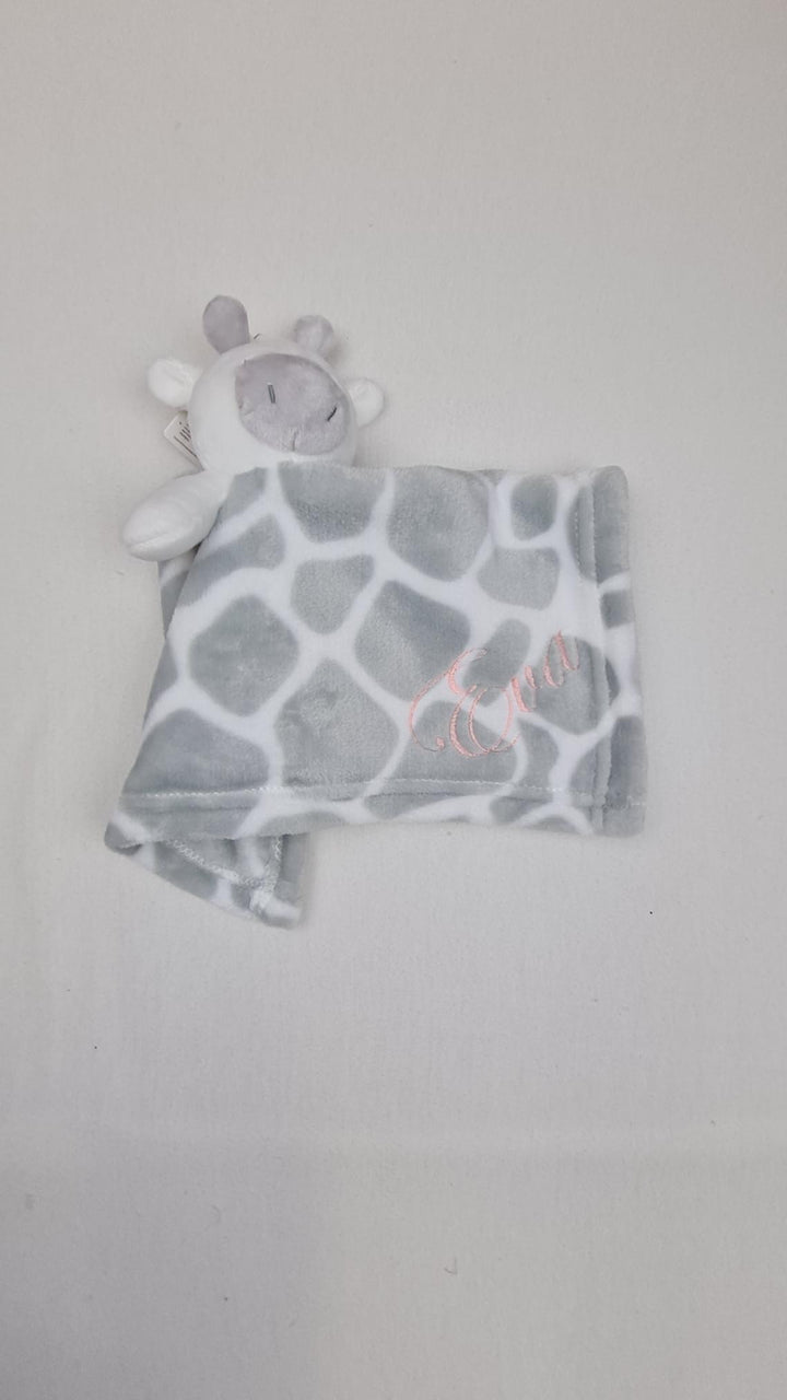 Doudou Mouchoir Girafe 35cm | Avec Prénom Personnalisé | Baby Town