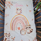 Couverture Plaid Bébé | Animaux de la forêt Boho | 70cm x 95cm | A Personnaliser