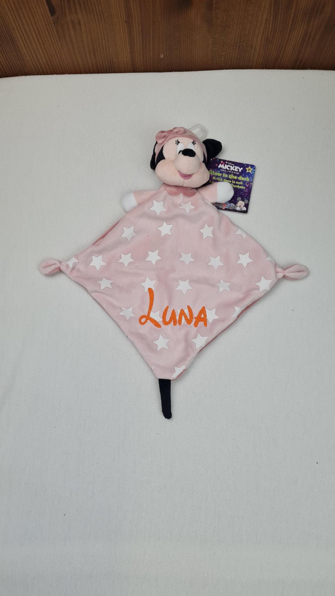 Doudou Disney Minnie Phosphorescent Personnalisé | Good Night