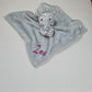 Doudou Mouchoir Zèbre Gris 35cm | Avec Prénom Personnalisé | Baby Town