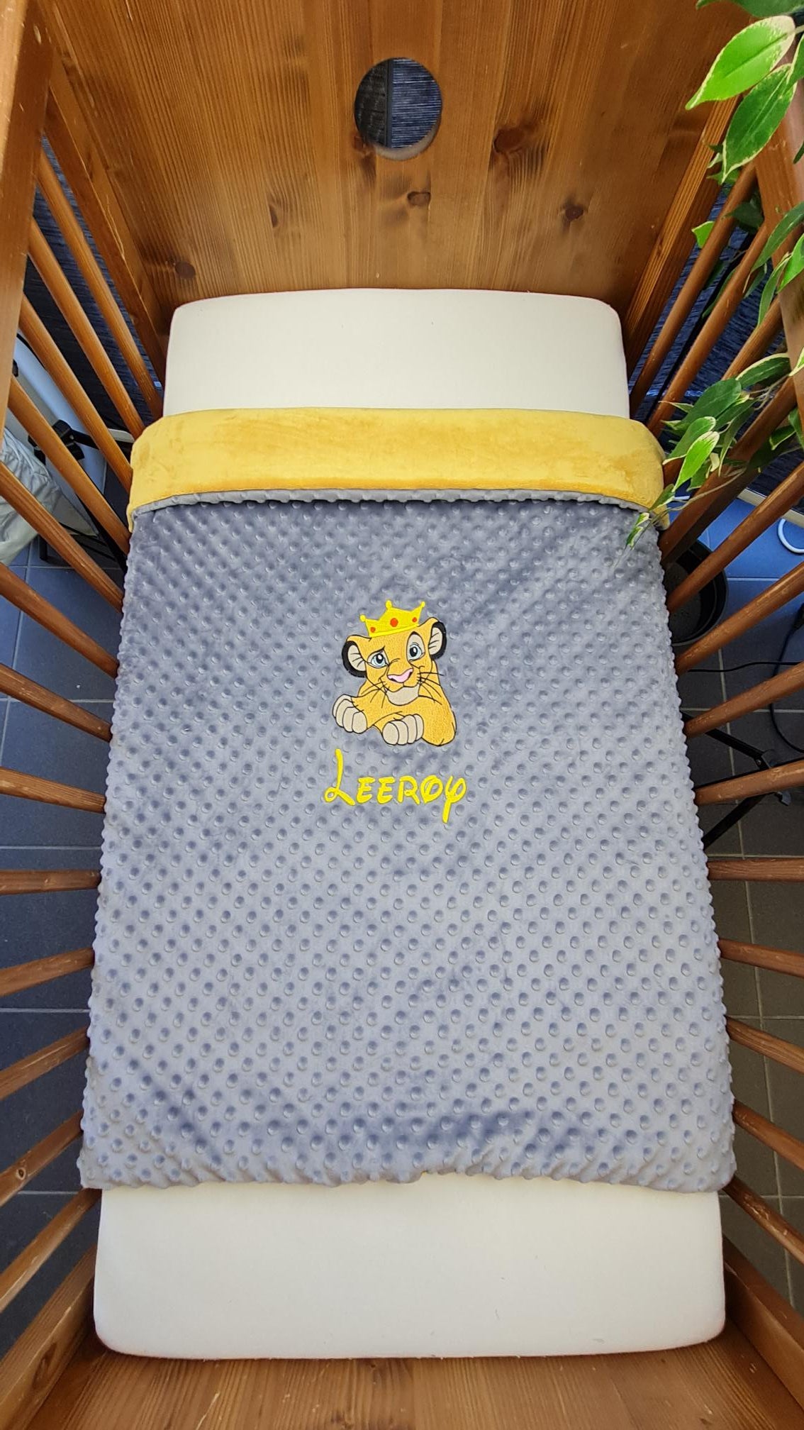 Créez Votre Couverture Bébé Brodée 75cm x 100cm | Modèle Double Minky Garçon