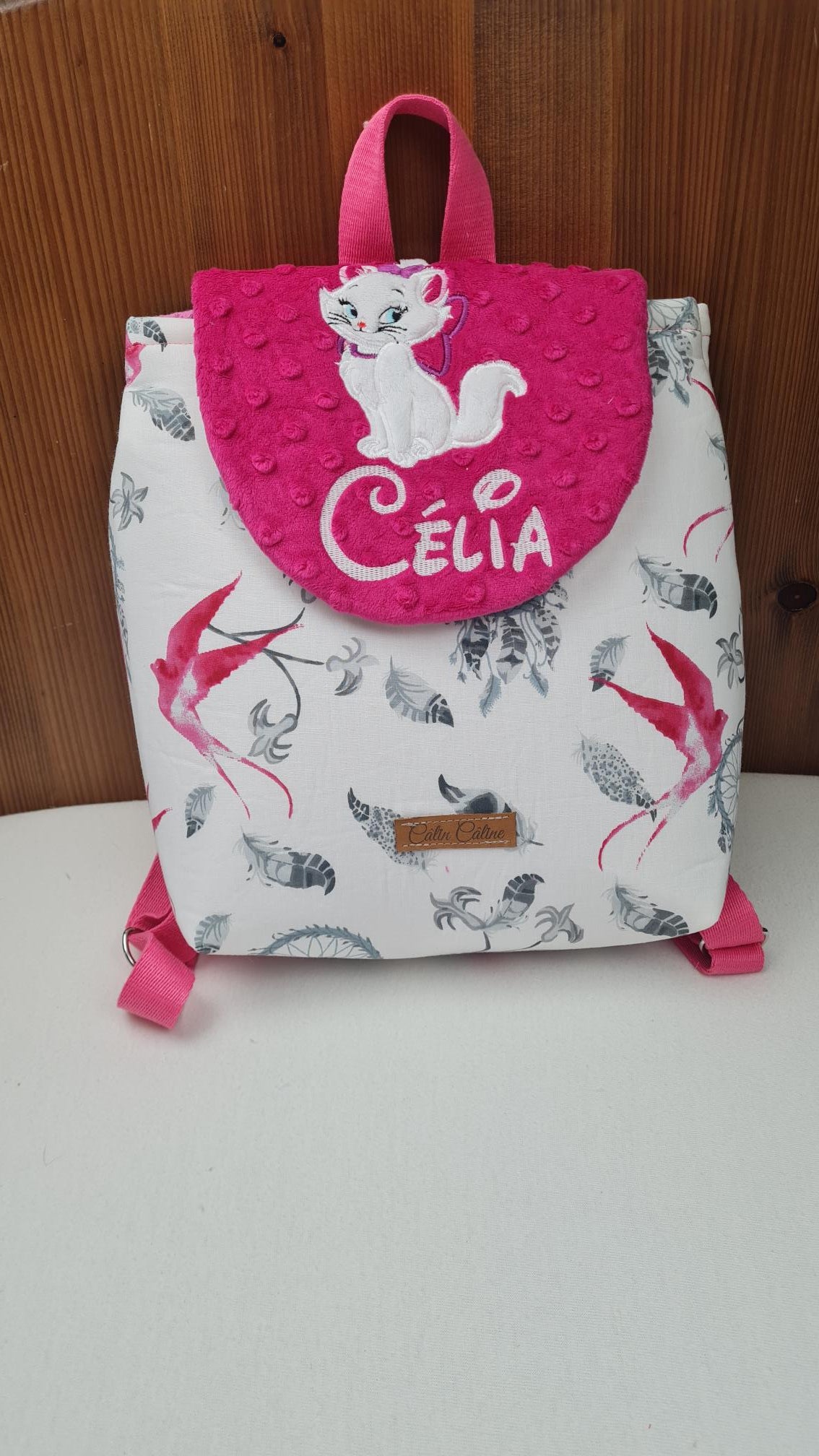 Créez Votre Sac à dos bébé -Mink- Personnalisé | 0-3 ans Fille | 28x23 cm