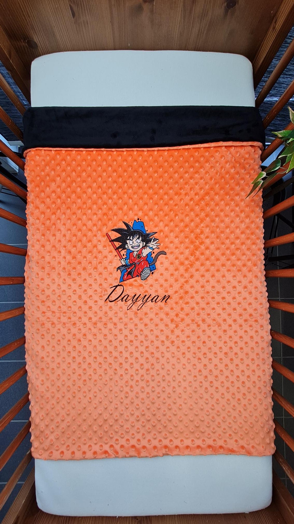 Créez Votre Couverture Bébé Brodée 75cm x 100cm | Modèle Double Minky Garçon