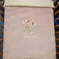 Créez Votre Couverture Bébé Brodée 75cm x 100cm | Modèle Double Minky Fille