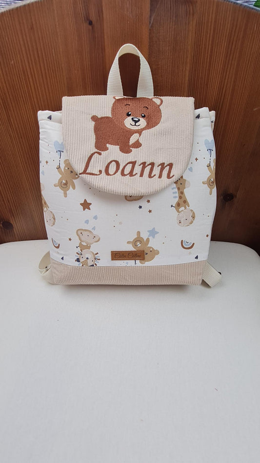 Créez Votre Sac à dos bébé -Vuli- Personnalisé | 0-3 ans Garçon | 28x23 cm