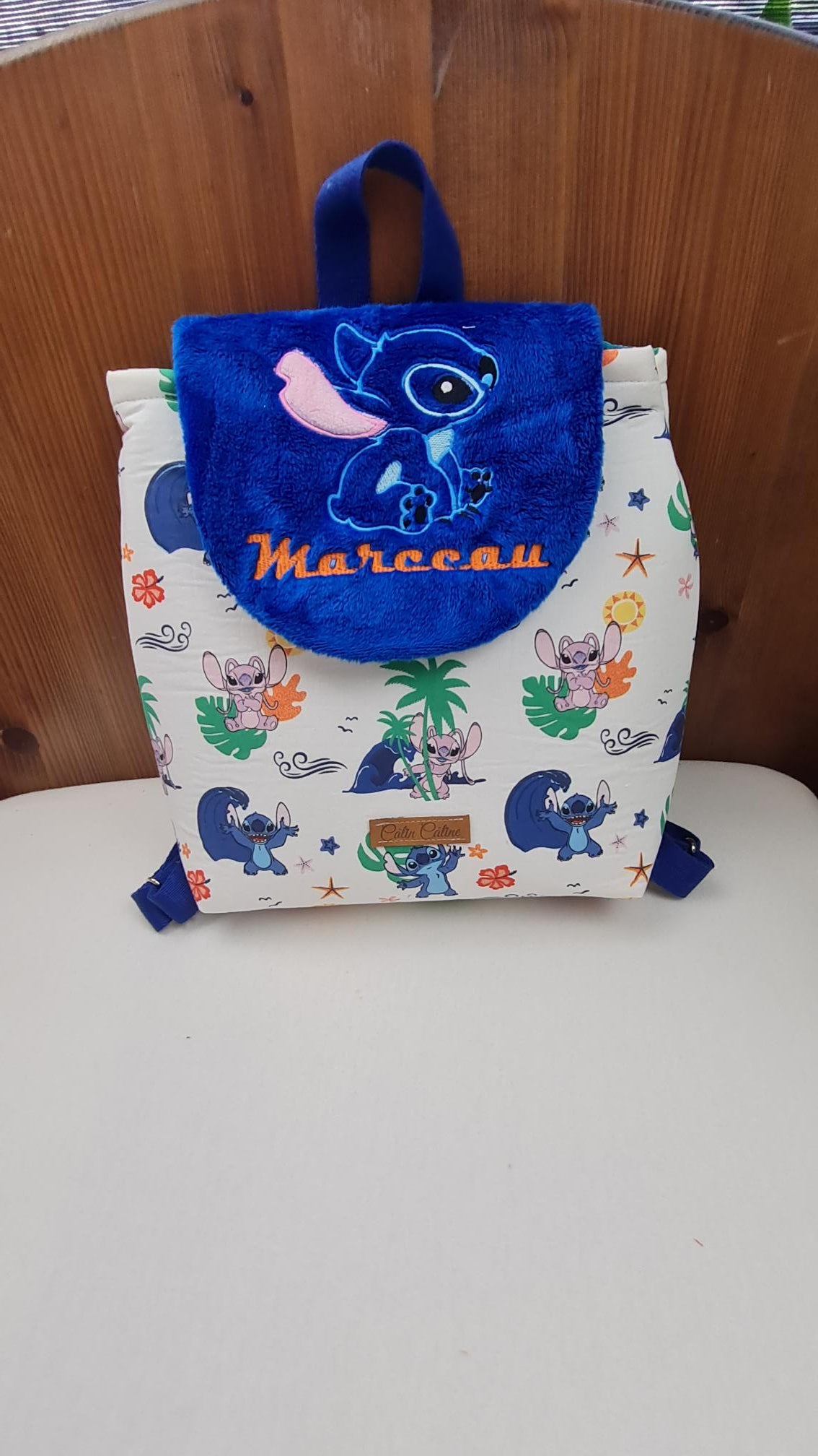 Créez Votre Sac à dos bébé -Mink- Personnalisé | 0-3 ans Garçon | 28x23 cm