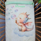 Couverture Plaid Bébé | Dragon Blanc | 70cm x 95cm | A Personnaliser