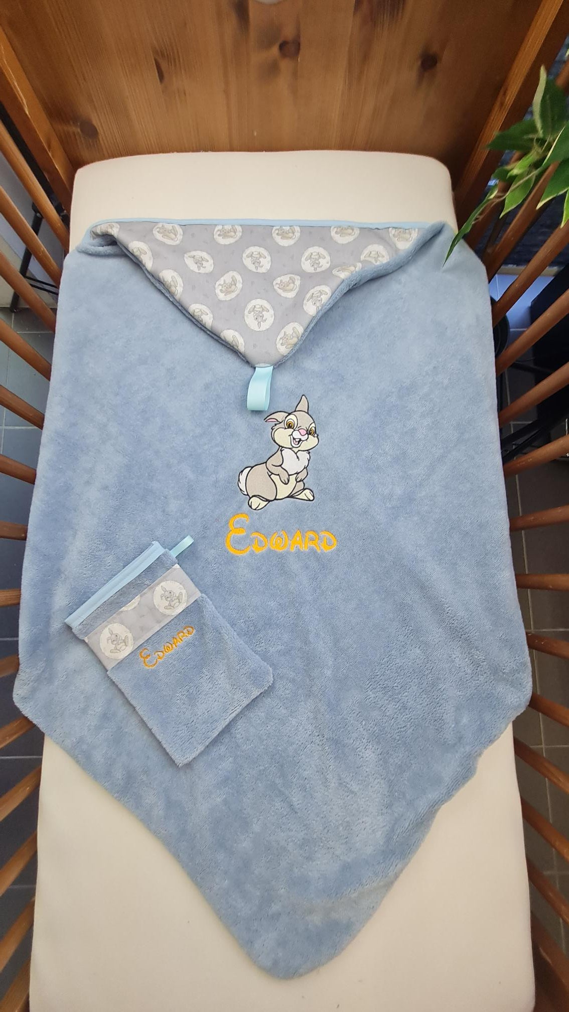Créez Votre Cape de bain bébé personnalisée | Garçon | 85cm x 85cm