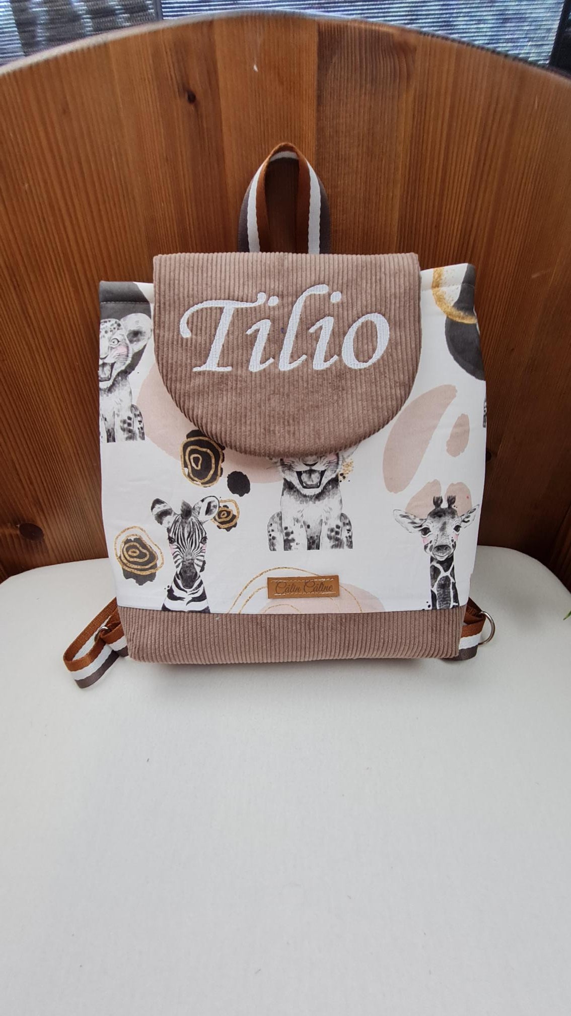 Créez Votre Sac à dos bébé -Vuli- Personnalisé | 0-3 ans Garçon | 28x23 cm