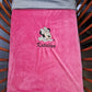 Créez Votre Couverture Bébé Brodée 75cm x 100cm | Modèle Double Minky Fille
