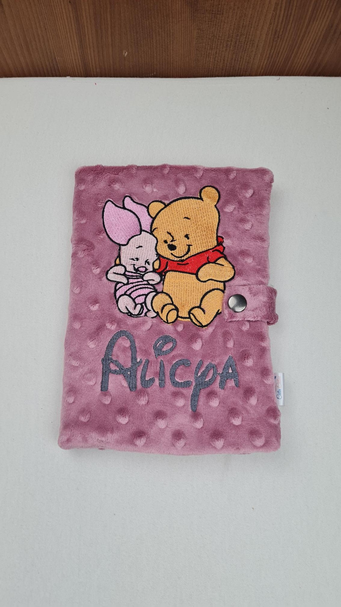 Créez Votre Protège Carnet -Minky- 23x18cm | Premium | Fille