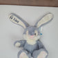 Peluche Lapin Câlin 15cm 100% Recyclé | Gris | Avec Prénom Brodé