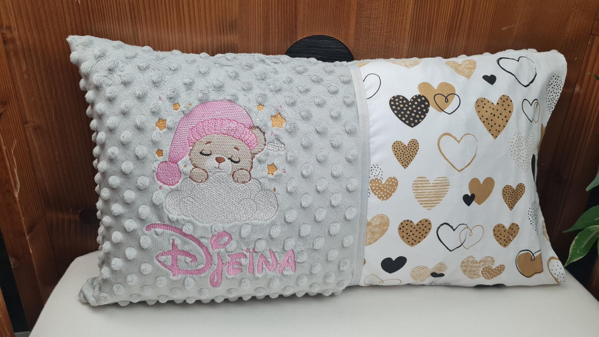 Créez Votre Coussin décoratif pour chambre d'enfant | Pois | 50cm x 30cm