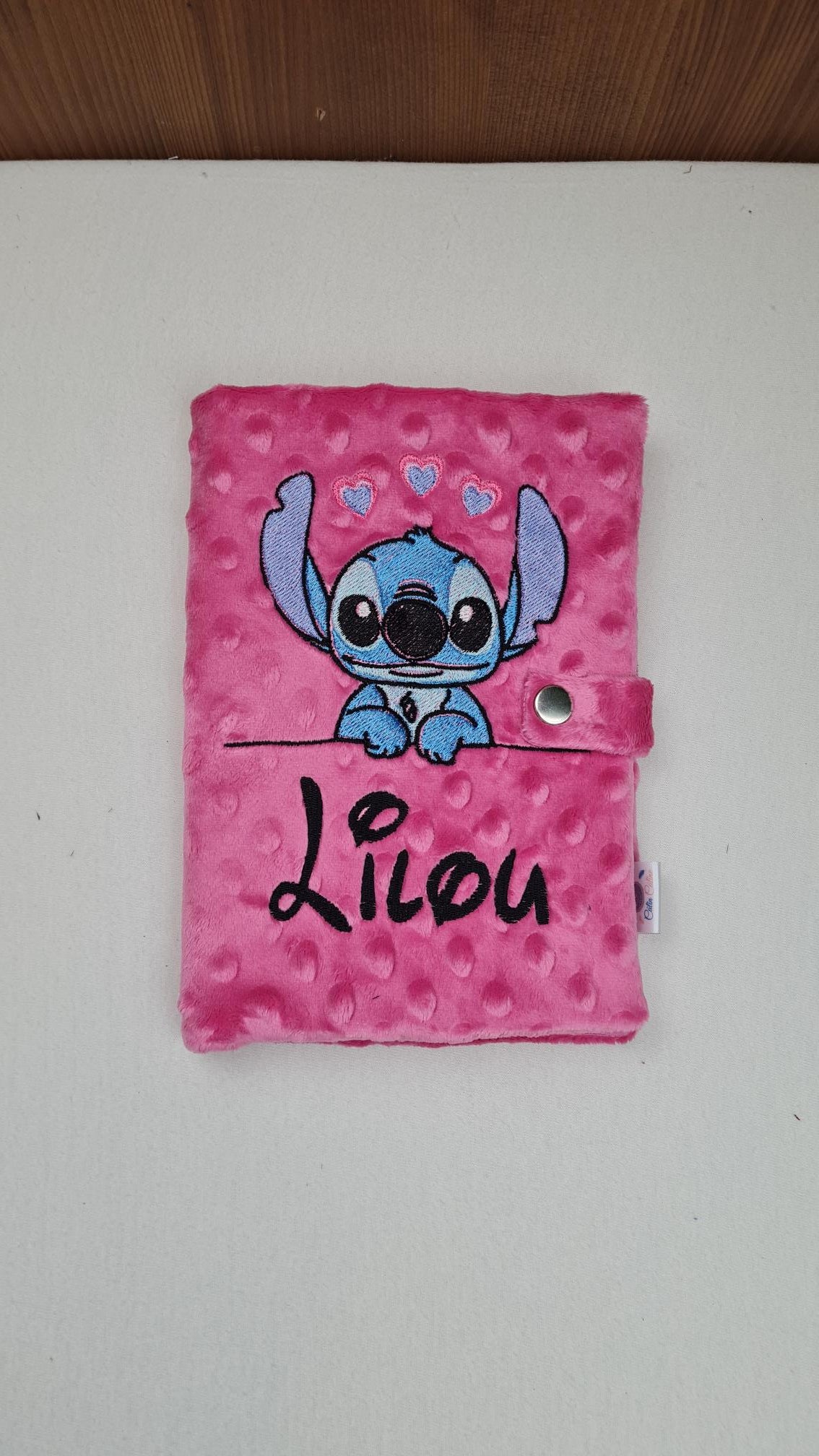 Créez Votre Protège Carnet -Minky- 23x18cm | Premium | Fille