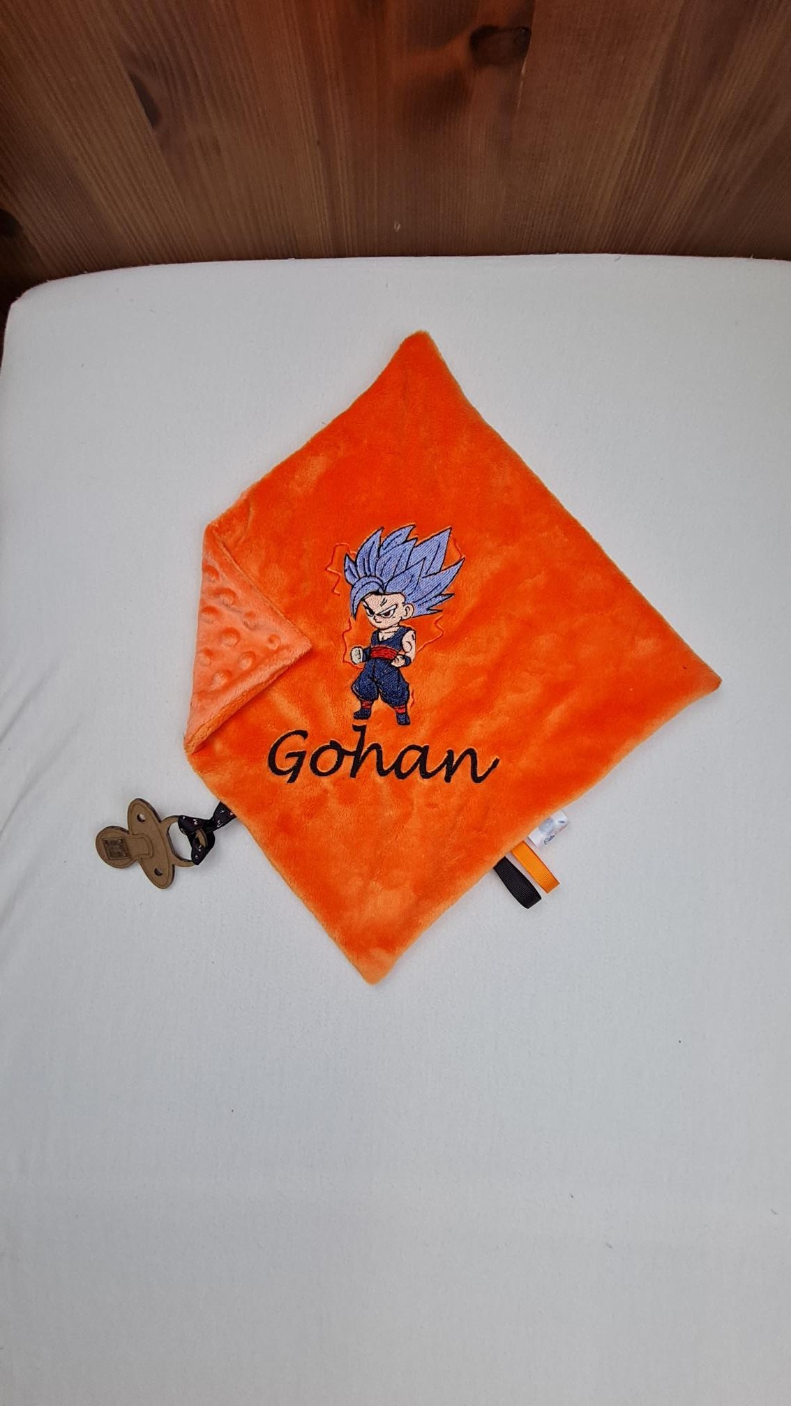 Créez Votre Doudou Minky Carré Personnalisé | 30cm | Garçon