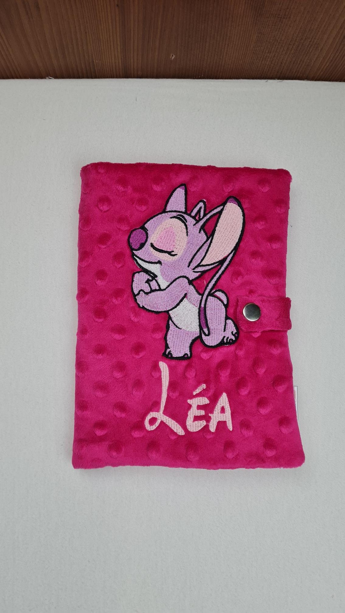 Créez Votre Protège Carnet -Minky- 23x18cm | Premium | Fille