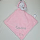 Doudou Mouchoir Eléphant Rose 30cm | Avec Prénom Personnalisé | Baby Town