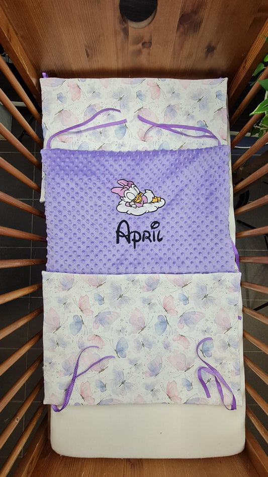 Créez Votre Tour de Lit -Minky- Personnalisé | 3 panneaux 60/70cm x 40cm | Fille