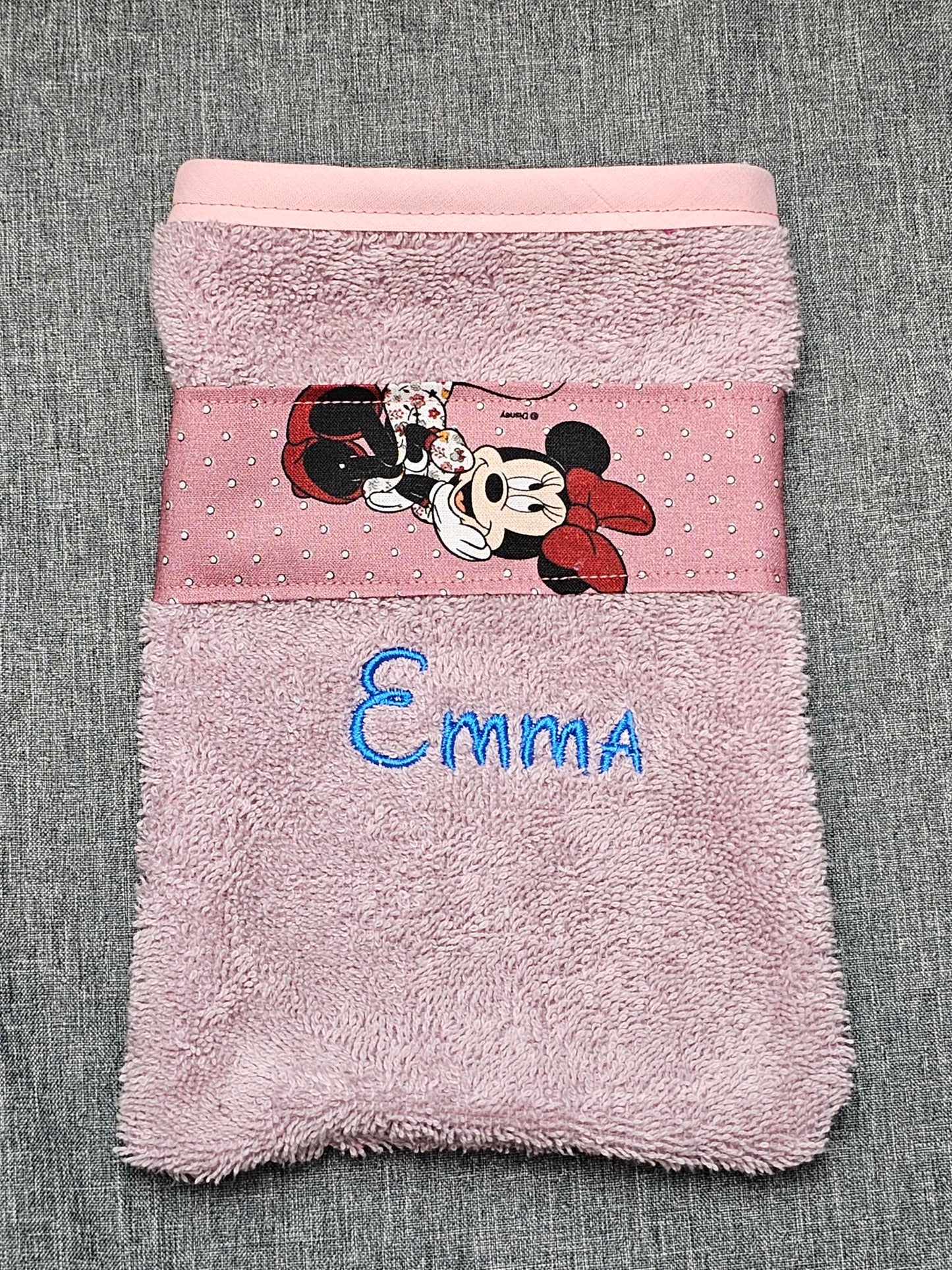 Gant de toilette enfant personnalisé - Fille - Calincaline.be