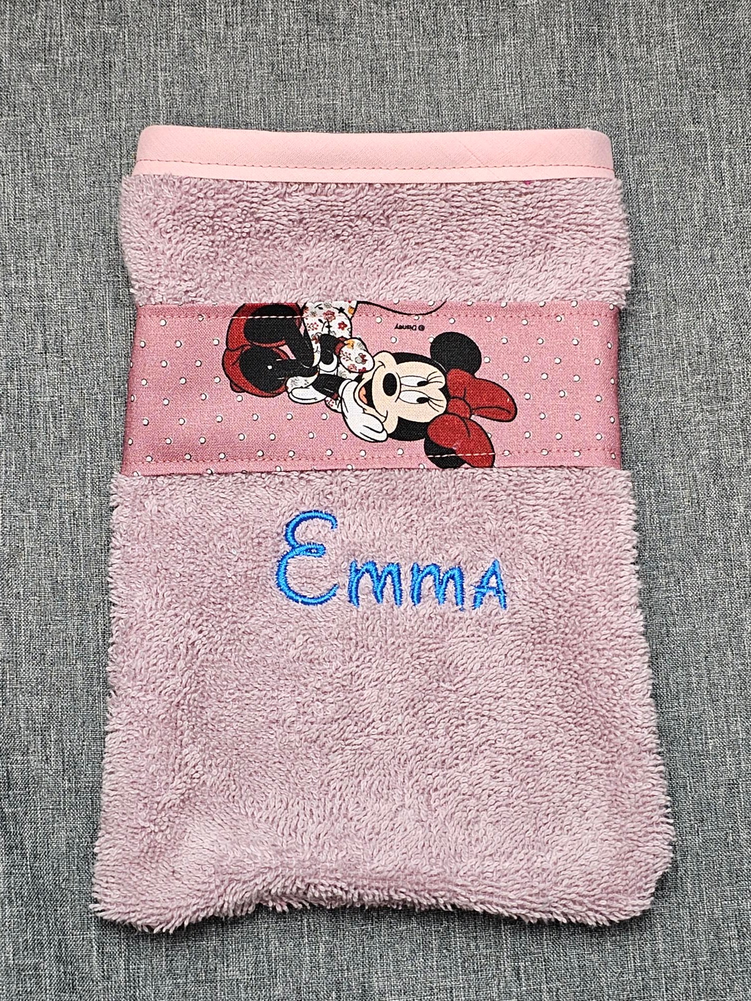 Gant de toilette enfant personnalisé - Fille - Calincaline.be