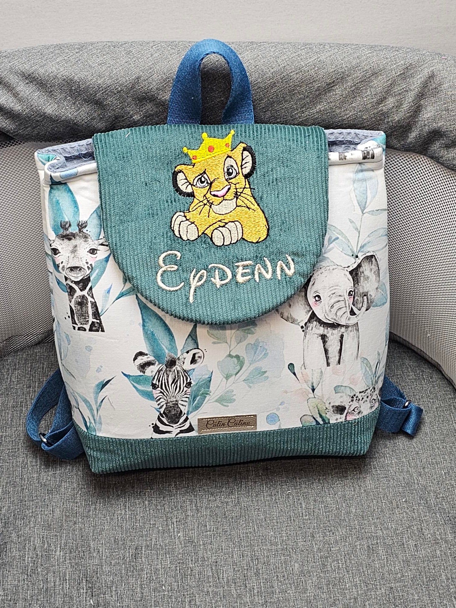 Sac à dos bébé -Vuli- personnalisé Garçon 0-3 ans - Calincaline.be
