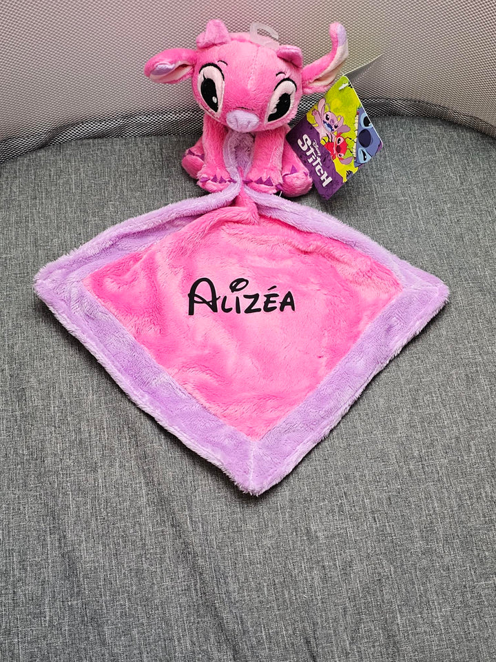 Doudou Bébé Disney Angel Personnalisé | Avec Mouchoir 22cm - Calincaline.be