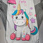 Couverture Plaid Bébé Licorne | 70cm x 95cm | Couleur minky au choix