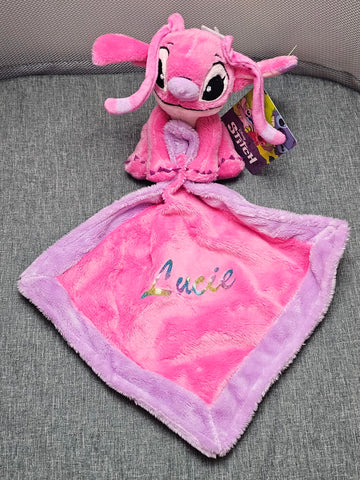 Doudou Bébé Disney Angel Personnalisé | Avec Mouchoir 22cm - Calincaline.be