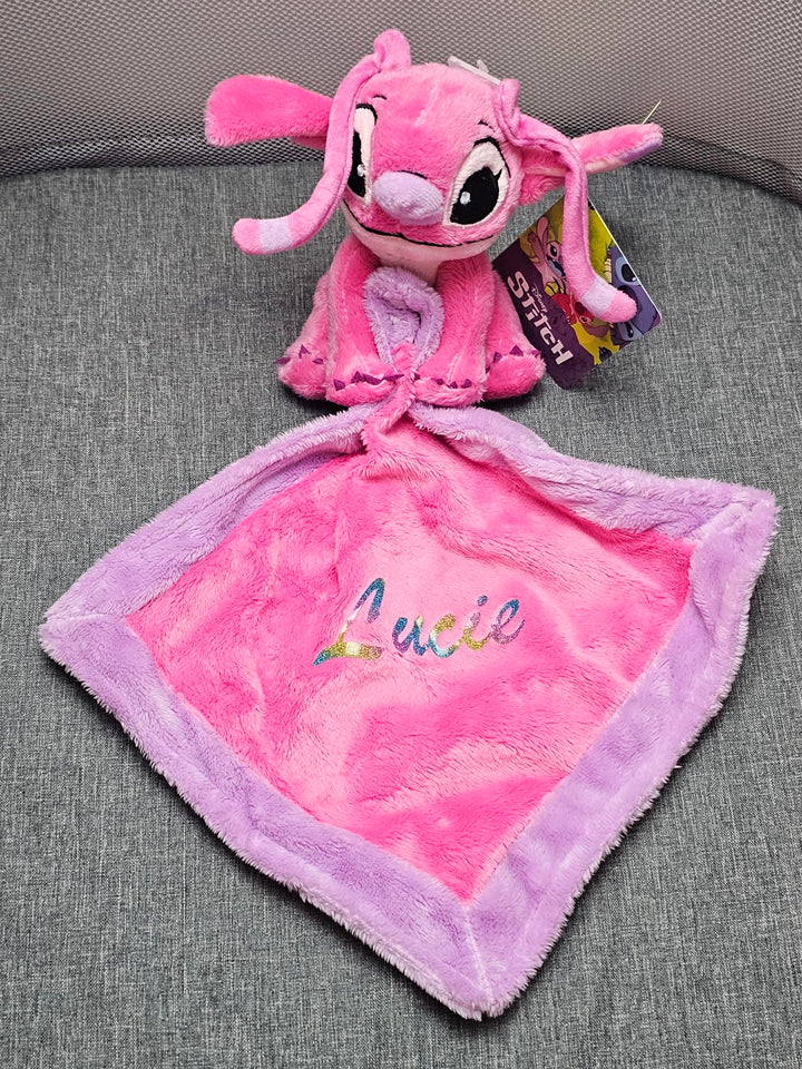 Doudou Bébé Disney Angel Personnalisé | Avec Mouchoir 22cm - Calincaline.be