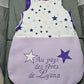 Personalized Baby Girl Sleeping Bag 0-6m and 6-12m