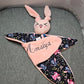 Créez Votre Doudou Lapin Câlin | Fille | Avec prénom brodé - Calincaline.be