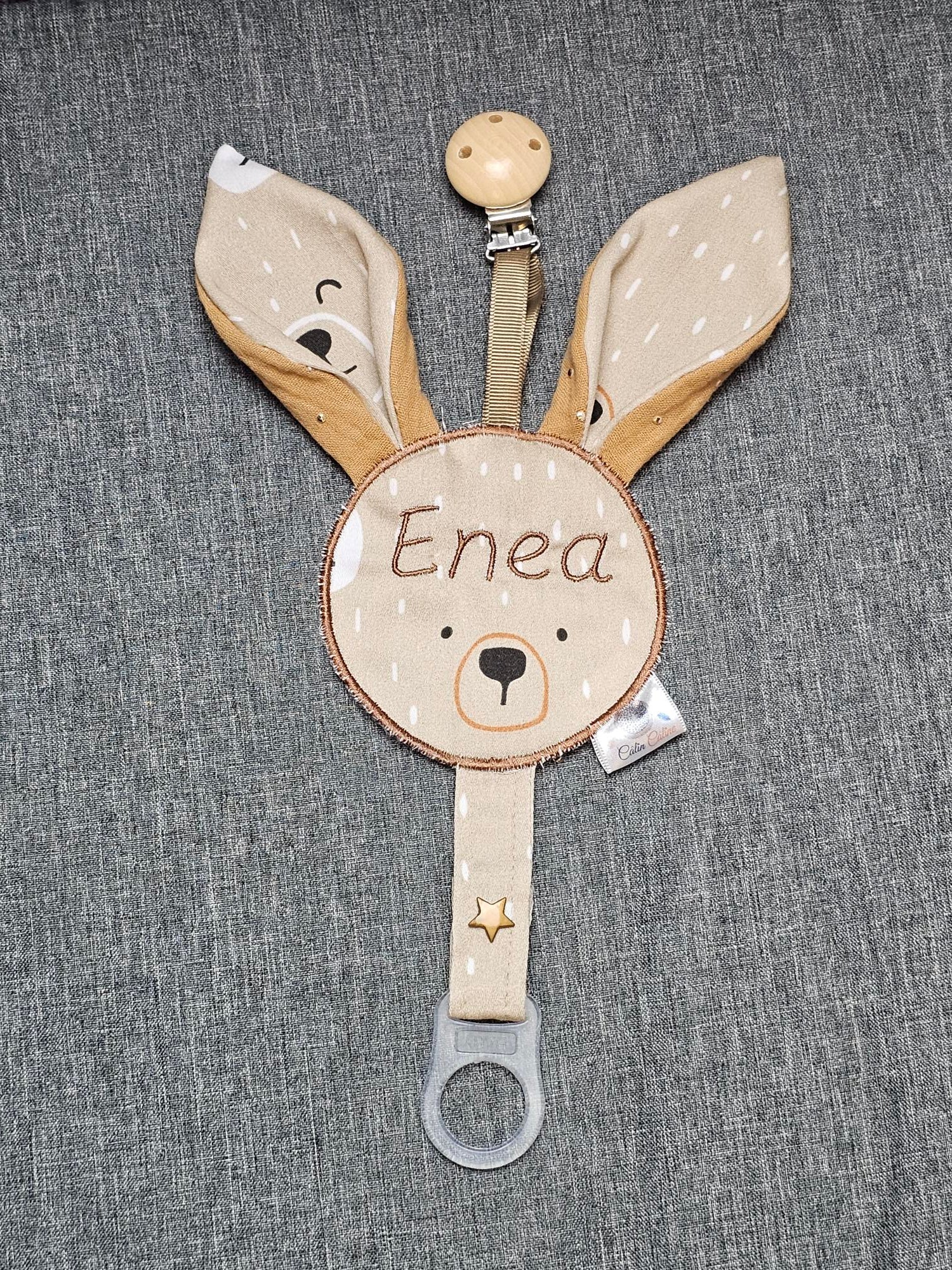 Attache sucette petit ours