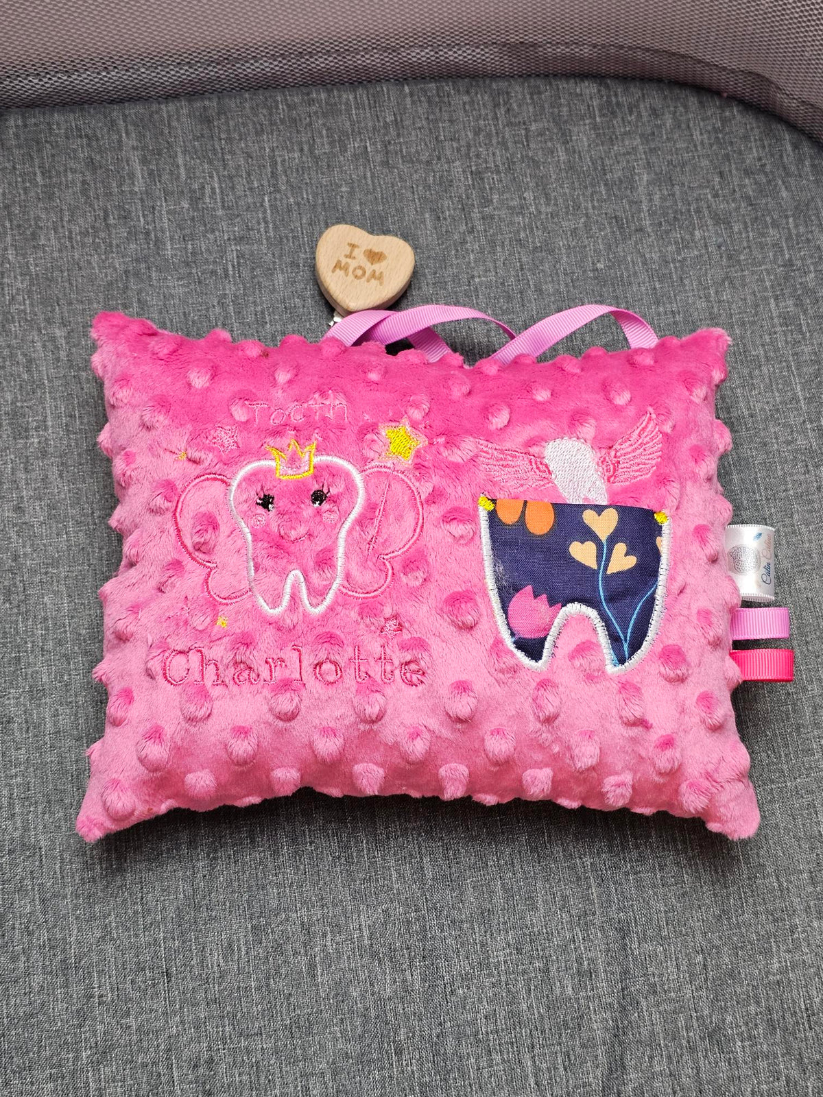 Créez Votre Coussin à dents de lait personnalisé | Modèle mixte | 21cm x 16cm